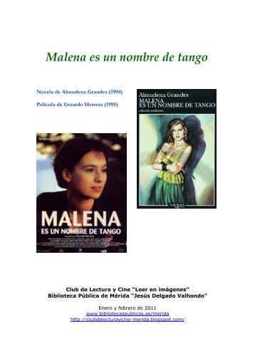 Malena es un nombre de tango - Bibliotecas PÃºblicas