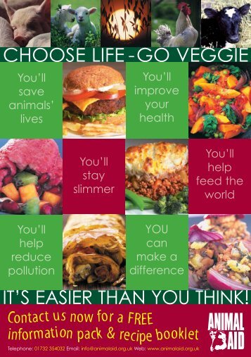 Choose Life - Go Veggie - Animal Aid