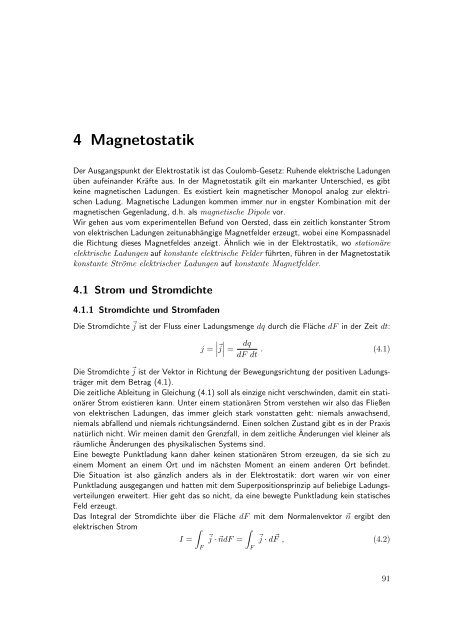 Elektrodynamik - Theoretische Physik IV - Ruhr-UniversitÃ¤t Bochum