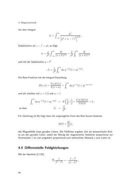 Elektrodynamik - Theoretische Physik IV - Ruhr-UniversitÃ¤t Bochum