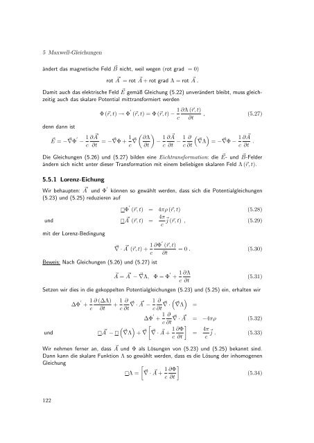 Elektrodynamik - Theoretische Physik IV - Ruhr-UniversitÃ¤t Bochum