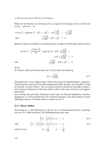 Elektrodynamik - Theoretische Physik IV - Ruhr-UniversitÃ¤t Bochum