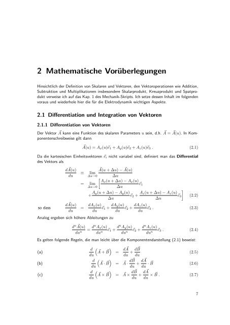 Elektrodynamik - Theoretische Physik IV - Ruhr-UniversitÃ¤t Bochum