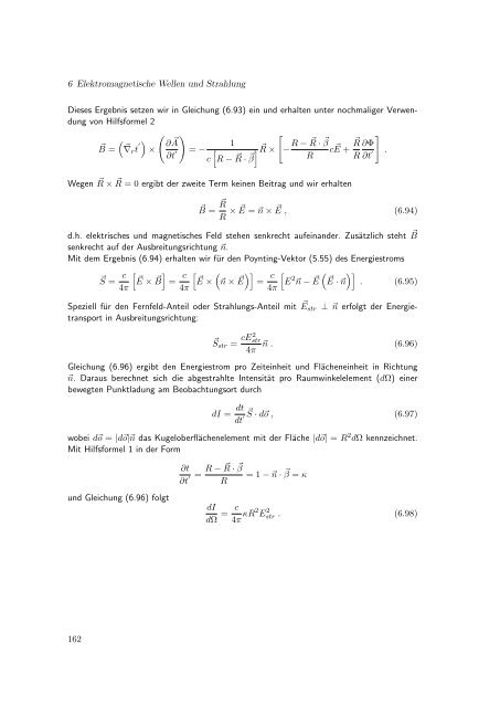 Elektrodynamik - Theoretische Physik IV - Ruhr-UniversitÃ¤t Bochum