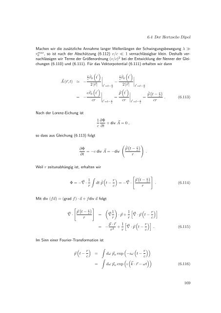 Elektrodynamik - Theoretische Physik IV - Ruhr-UniversitÃ¤t Bochum