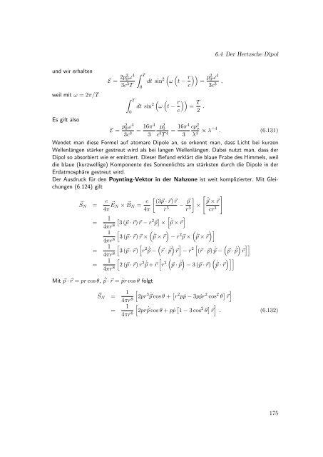 Elektrodynamik - Theoretische Physik IV - Ruhr-UniversitÃ¤t Bochum