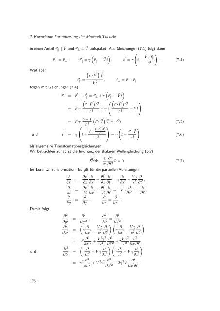 Elektrodynamik - Theoretische Physik IV - Ruhr-UniversitÃ¤t Bochum