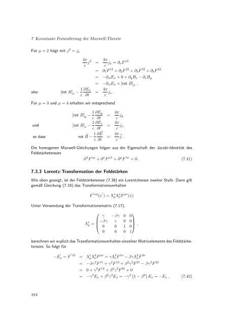 Elektrodynamik - Theoretische Physik IV - Ruhr-UniversitÃ¤t Bochum