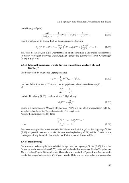 Elektrodynamik - Theoretische Physik IV - Ruhr-UniversitÃ¤t Bochum