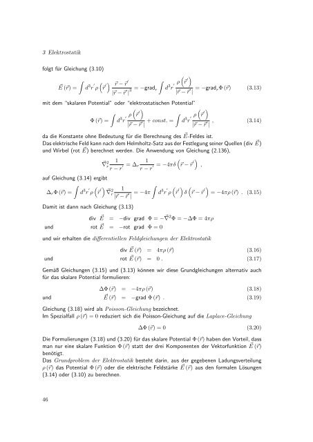 Elektrodynamik - Theoretische Physik IV - Ruhr-UniversitÃ¤t Bochum