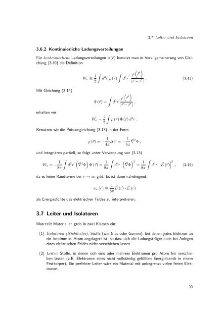 Elektrodynamik - Theoretische Physik IV - Ruhr-UniversitÃ¤t Bochum