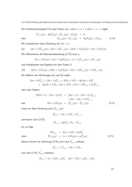 Elektrodynamik - Theoretische Physik IV - Ruhr-UniversitÃ¤t Bochum