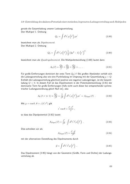 Elektrodynamik - Theoretische Physik IV - Ruhr-UniversitÃ¤t Bochum