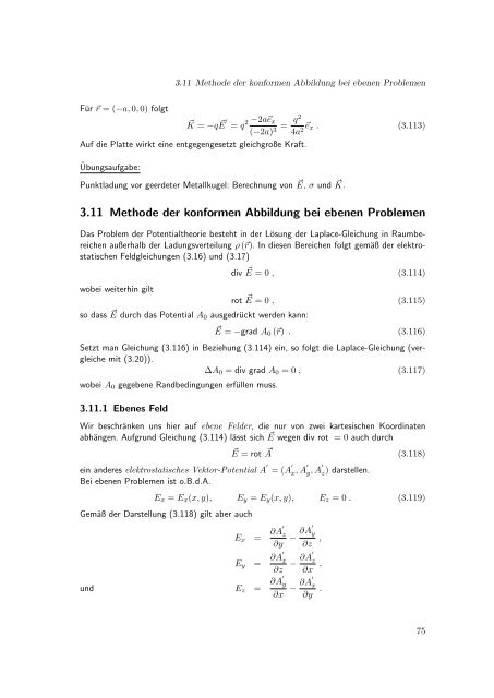 Elektrodynamik - Theoretische Physik IV - Ruhr-UniversitÃ¤t Bochum