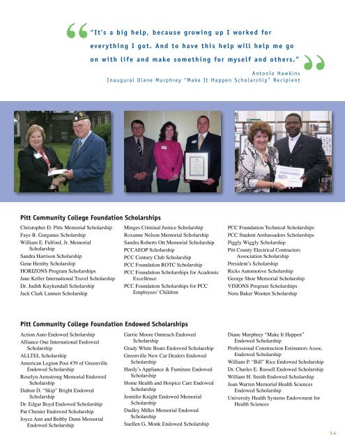 Annual Report - Pitt Community College