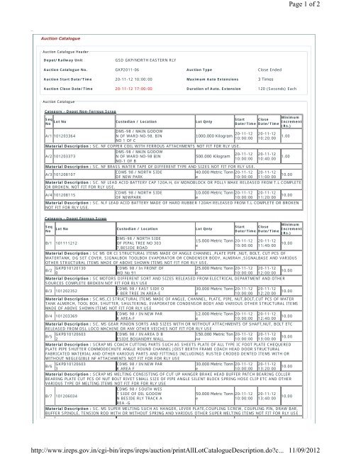 Page 1 of 2 11/09/2012 http://www.ireps.gov.in/cgi-bin/ireps/ireps ...