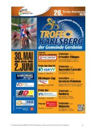 StreckenÃ¼bersicht der TROFEO Karlsberg