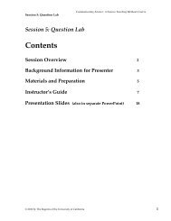 Session 5: Question Lab (as a PDF) - Lawrence Hall of Science