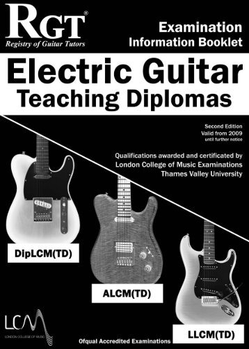 Electric Guitar Teaching Diplomas - University of West London