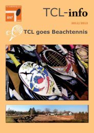 TCL-info 2013 - TCL goes Beachtennis