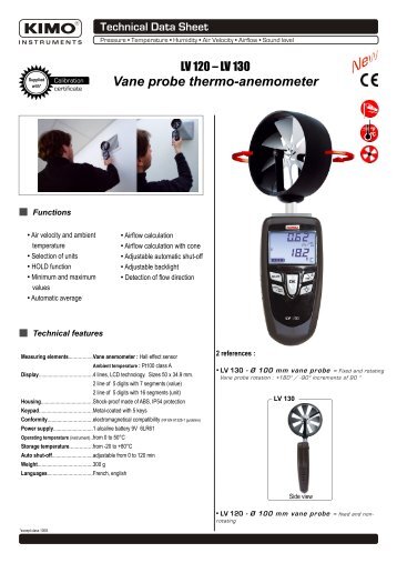 Alnor® RVR-RV-RVA Rotating Vane Anemometers - Tsi