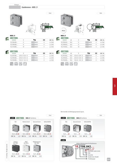 Katalog Q-railing Glashalter - Rotex Metallbauteile GmbH