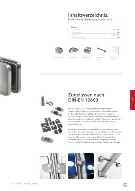 Katalog Q-railing Glashalter - Rotex Metallbauteile GmbH