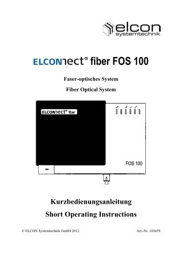 FOS 100 - Elcon Systemtechnik