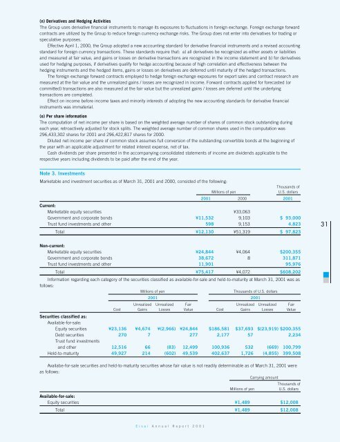 Eisai Co., Ltd. Annual Report 2001 - Eisai GmbH