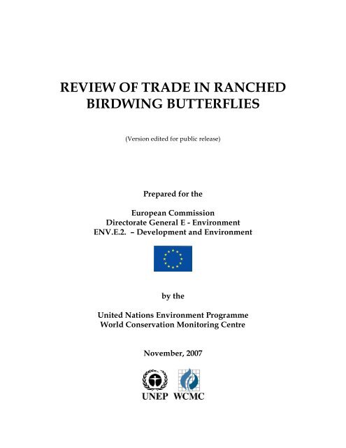 review of trade in ranched birdwing butterflies - UNEP World ...