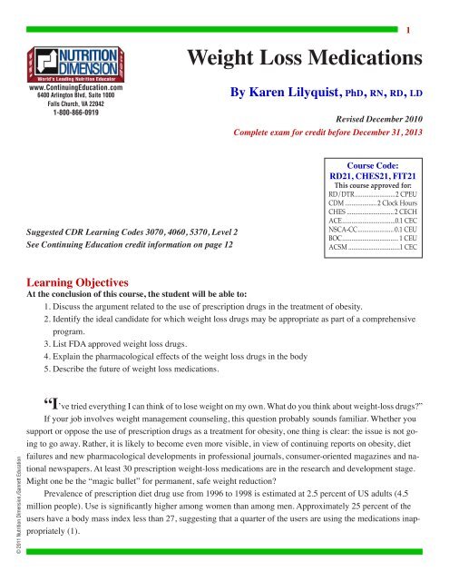 Weight Loss Medications Pdf Nutrition411 Com Weight Loss Medications Pdf Nutrition411 Com