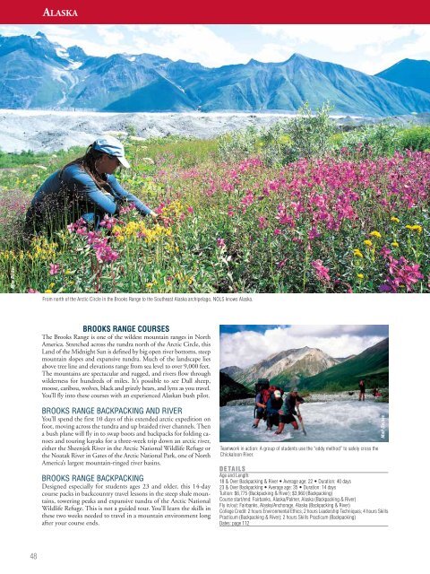 TH E LEADER IN WILDERNESS EDUCATION | 2008 - NOLS