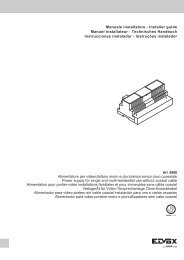 Manuale installatore - Installer guide Manuel installateur ... - Elvox.com