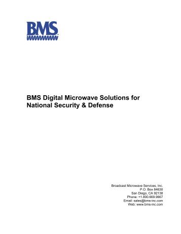 BMS Security Defense - Broadcast Microwave Services