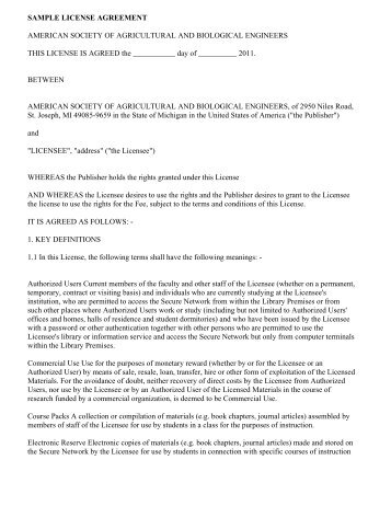 sample proposal licensing Agreement Publish Permission to Be Licensing Material to