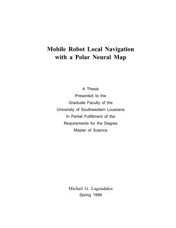 Mobile Robot Local Navigation with a Polar Neural Map - Intelligent ...