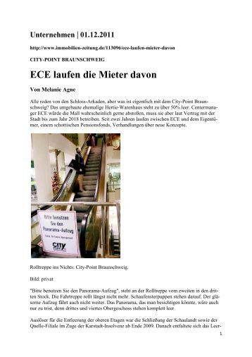 ECE laufen die Mieter davon