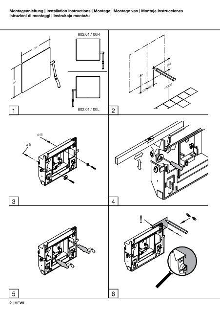 Montageanleitung - HEWI