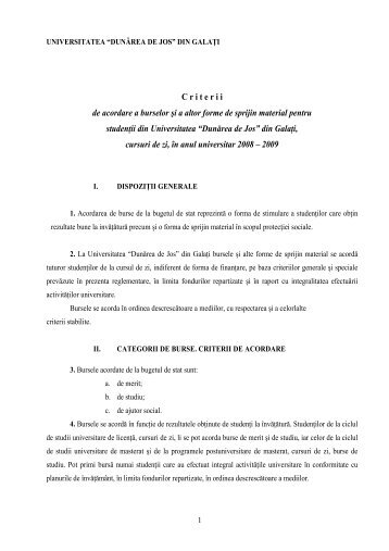 UNIVERSITATEA âDUNAREA DE JOSâ DIN GALATI
