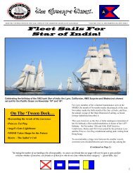 Fleet Sails For Star of India! - Maritime Museum of San Diego