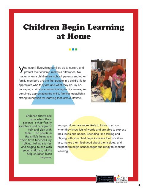 Kindergarten Handbook - Countdown to Kindergarten