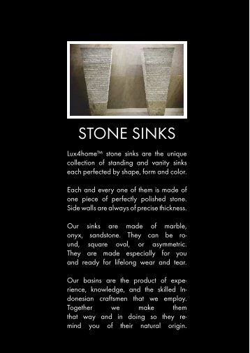 STONE SINKS