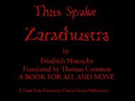 Thus Spake Zarathustra - Penn State University