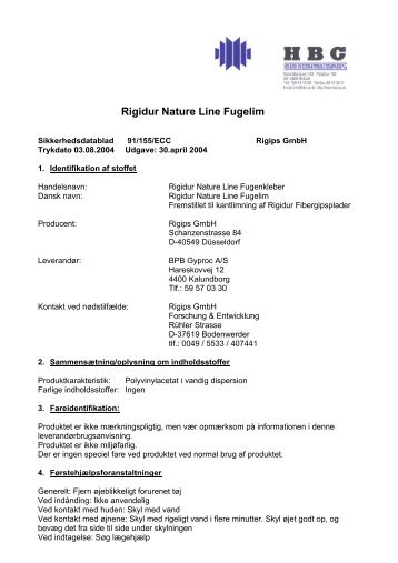 Rigidur Nature Line Fugelim - Moland