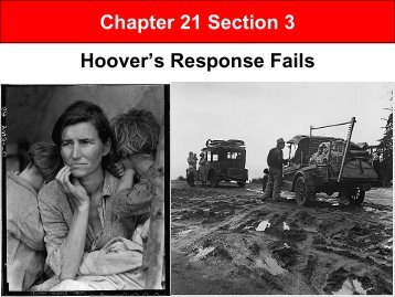 Chapter 21 Section 3 Hoover's Response Fails