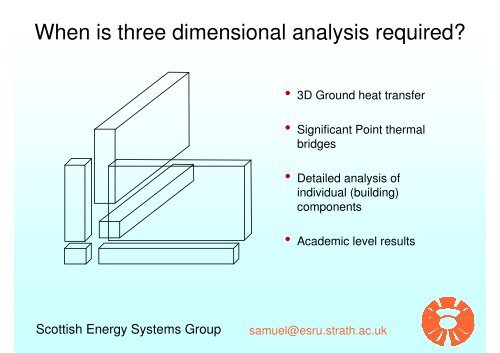 Analysis of Thermal Bridges - Scottish Energy Systems Group ...