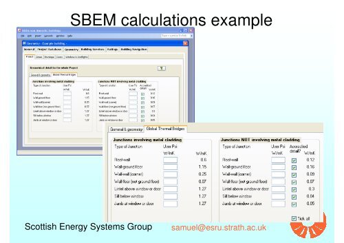 Analysis of Thermal Bridges - Scottish Energy Systems Group ...