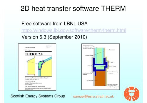 Analysis of Thermal Bridges - Scottish Energy Systems Group ...