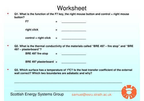 Analysis of Thermal Bridges - Scottish Energy Systems Group ...