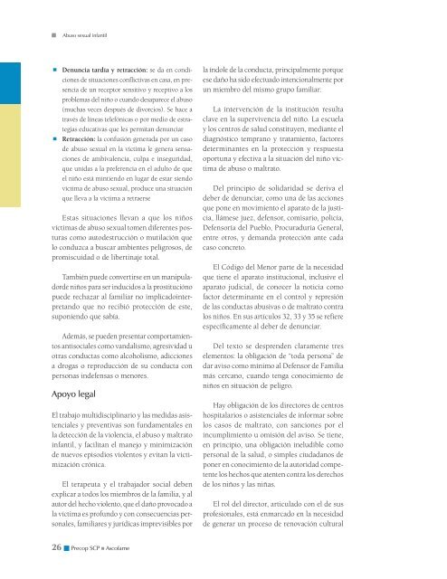 Abuso sexual infantil - Sociedad Colombiana de Pediatria
